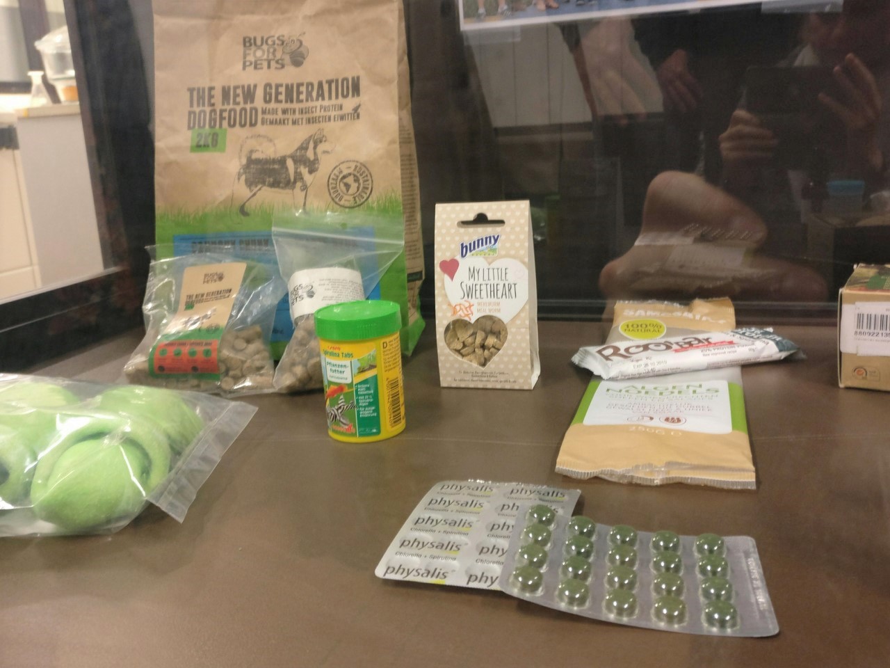 Different products made from insects